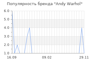 Популярность бренда andy warhol