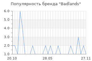 Популярность бренда badlands