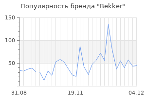 Популярность бренда bekker