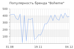 Популярность бренда boheme