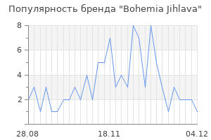 Популярность бренда bohemia jihlava