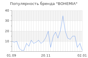 Популярность бренда bohemia
