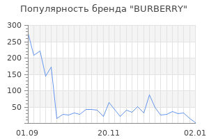 Популярность бренда burberry