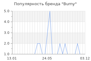 Популярность бренда burny