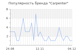 Популярность бренда carpenter
