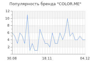 Популярность бренда color me