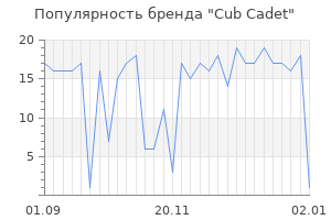 Популярность бренда cub cadet