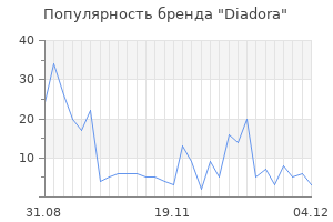 Популярность бренда diadora