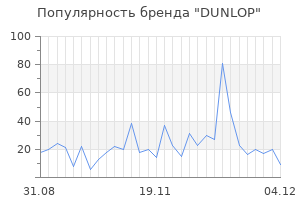 Популярность бренда dunlop