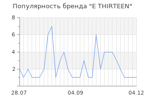Популярность бренда e thirteen