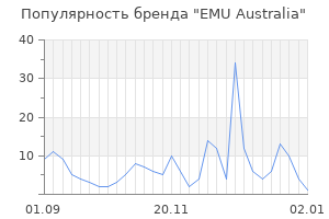 Популярность бренда emu australia