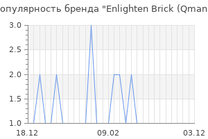 Популярность бренда enlighten brick qman