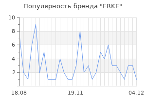 Популярность бренда ERKE
