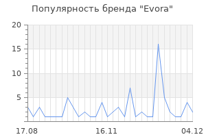 Популярность бренда evora
