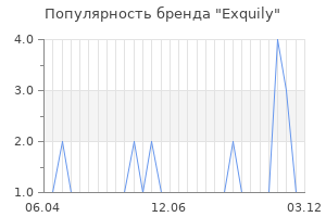 Популярность бренда exquily