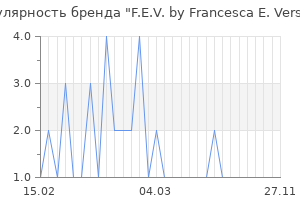 Популярность бренда f e v by francesca e versace