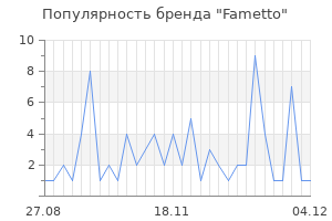 Популярность бренда fametto
