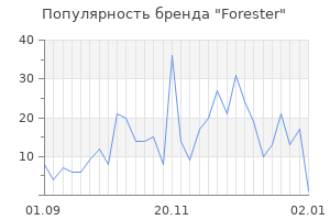 Популярность бренда forester