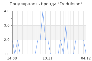 Популярность бренда fredrikson