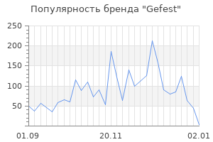 Популярность бренда gefest