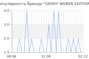 Популярность бренда gerry weber edition