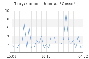 Популярность бренда gesso