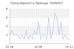 Популярность бренда GIINSU