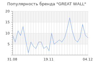 Популярность бренда great wall
