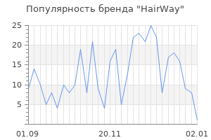 Популярность бренда hairway