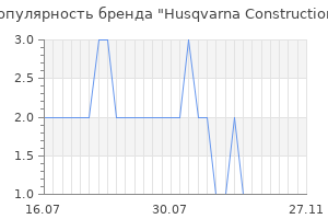Популярность бренда Husqvarna Construction