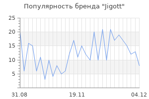 Популярность бренда jigott