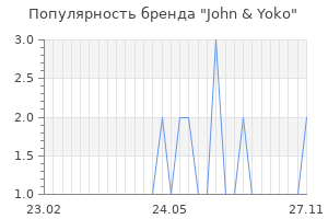 Популярность бренда john yoko