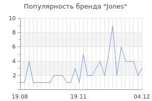 Популярность бренда jones