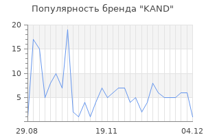 Популярность бренда KAND