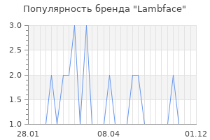 Популярность бренда lambface