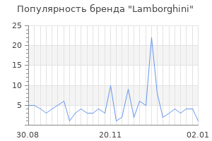 Популярность бренда lamborghini