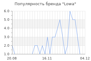 Популярность бренда lowa