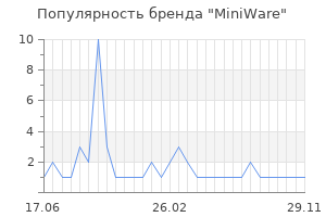 Популярность бренда miniware