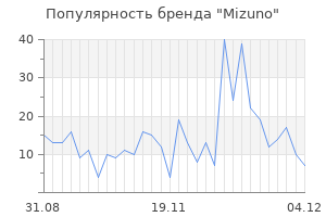 Популярность бренда mizuno