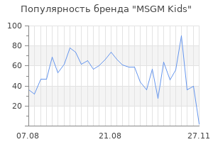 Популярность бренда msgm kids