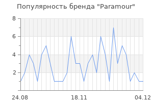 Популярность бренда paramour