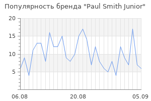 Популярность бренда paul smith junior