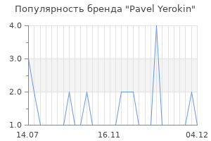 Популярность бренда pavel yerokin