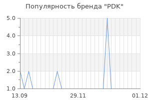 Популярность бренда pdk