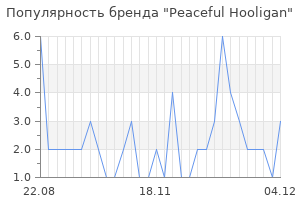 Популярность бренда Peaceful Hooligan