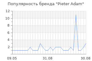 Популярность бренда pieter adam