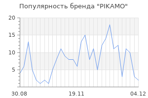 Популярность бренда pikamo