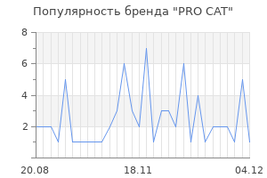 Популярность бренда pro cat