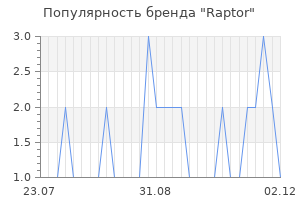 Популярность бренда raptor