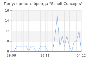 Популярность бренда scholl concepts